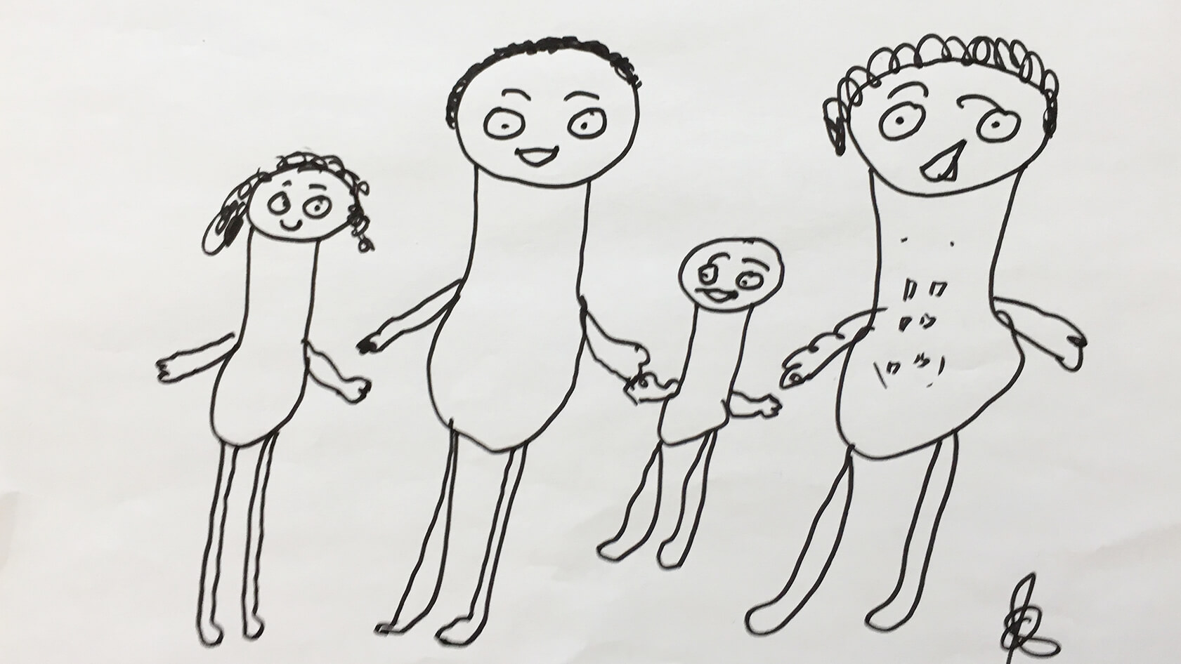Botkyrka teckning familj