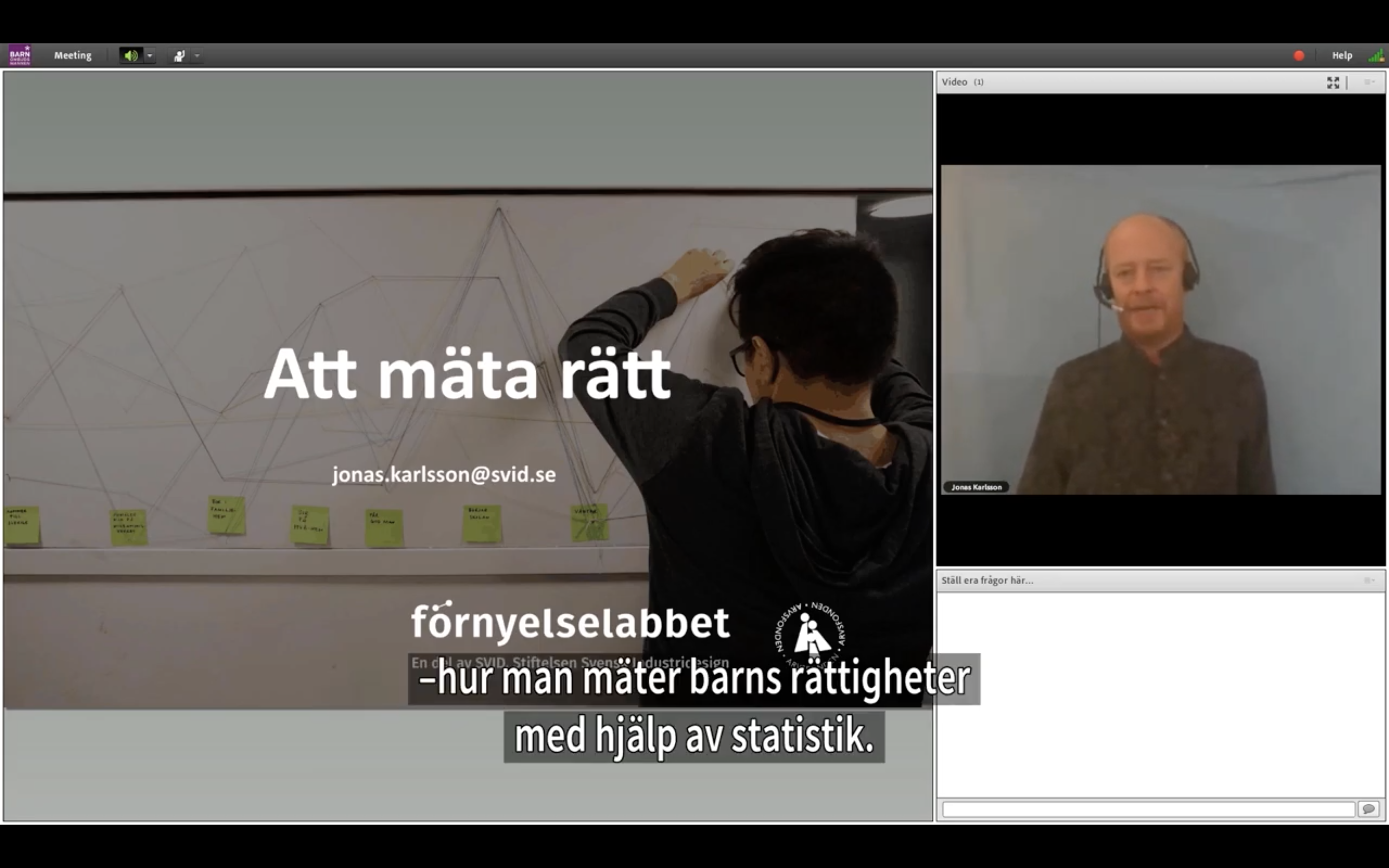 Att mäta rätt – Jonas Karlsson berättar om kvantitativa metoder på Barnombudsmannen