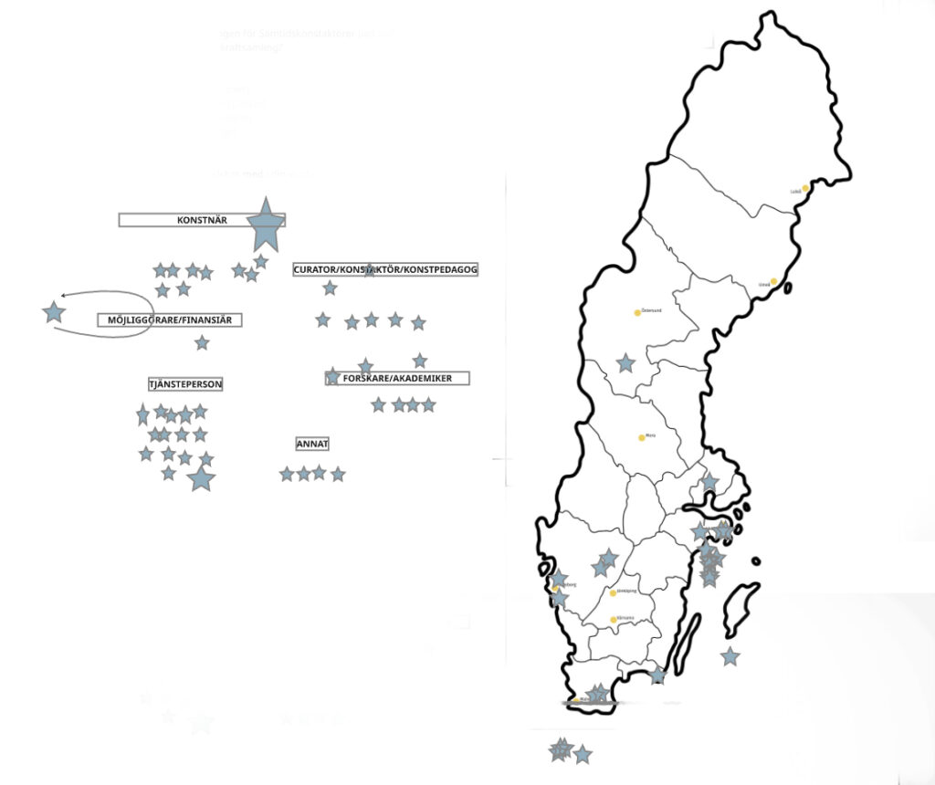 Kraftsamling för samtidskonst - karta